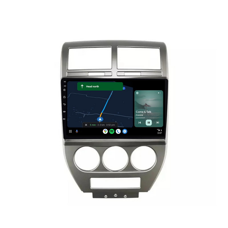 Load image into Gallery viewer, Jeep Compass (2007-2010) Plug & Play Head Unit Upgrade Kit: Car Radio with Wireless & Wired Apple CarPlay & Android Auto