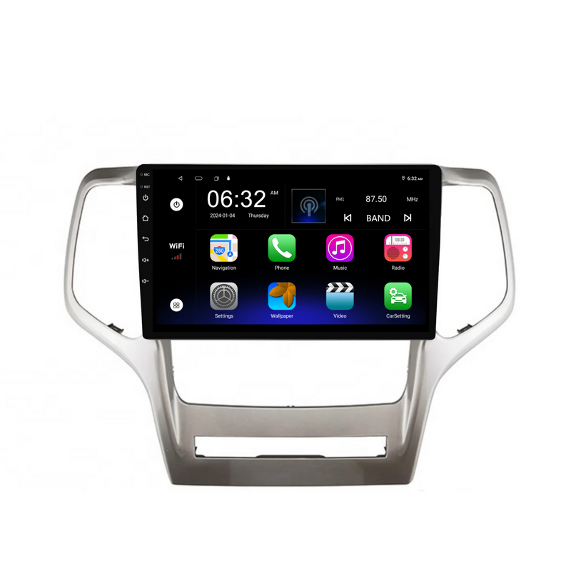 Load image into Gallery viewer, Jeep Grand Cherokee (2008-2013) Plug & Play Head Unit Upgrade Kit: Car Radio with Wireless & Wired Apple CarPlay & Android Auto