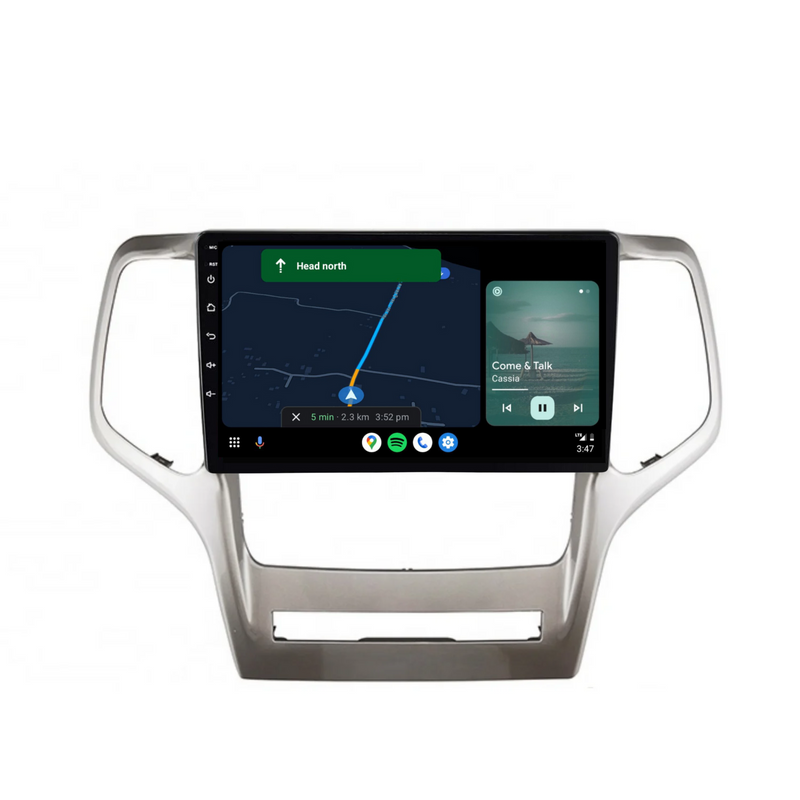 Load image into Gallery viewer, Jeep Grand Cherokee (2008-2013) Plug & Play Head Unit Upgrade Kit: Car Radio with Wireless & Wired Apple CarPlay & Android Auto