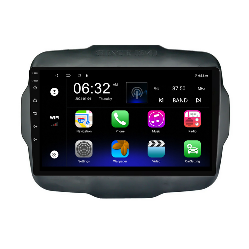 Load image into Gallery viewer, Jeep Renegade (2016-2020) Plug & Play Head Unit Upgrade Kit: Car Radio with Wireless & Wired Apple CarPlay & Android Auto