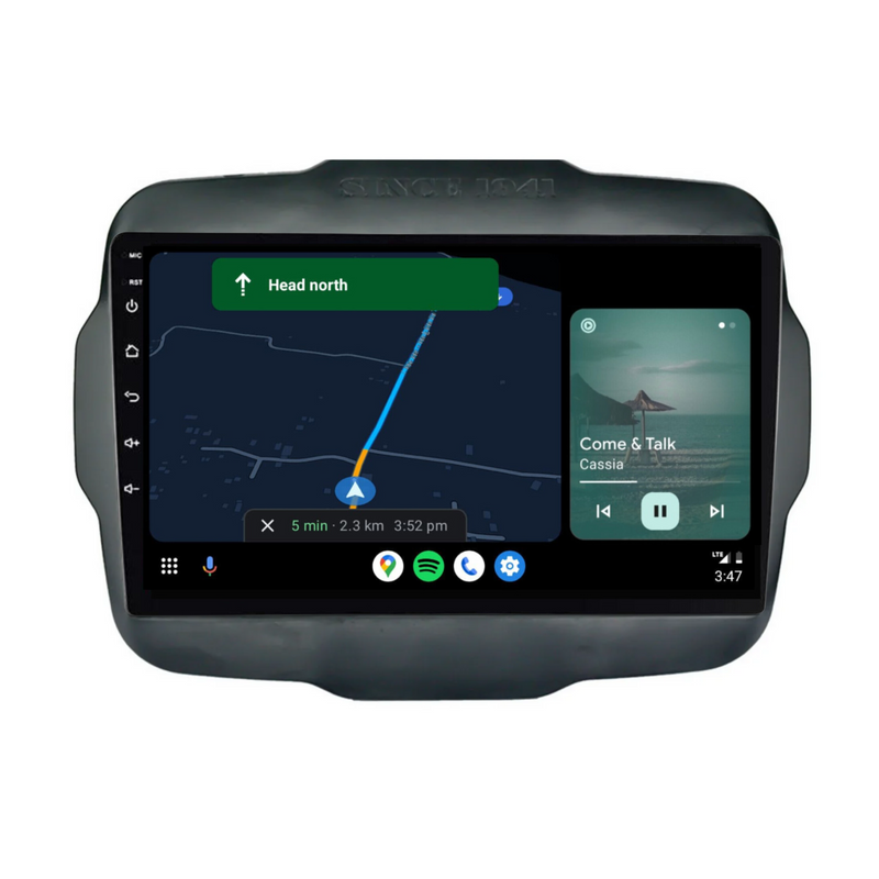 Load image into Gallery viewer, Jeep Renegade (2016-2020) Plug & Play Head Unit Upgrade Kit: Car Radio with Wireless & Wired Apple CarPlay & Android Auto