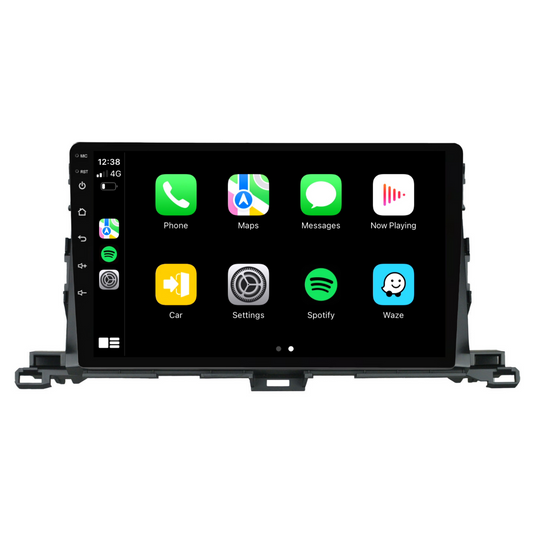 Toyota Kluger (2015-2019) Plug & Play Head Unit Upgrade Kit: Car Radio with Wireless & Wired Apple CarPlay & Android Auto