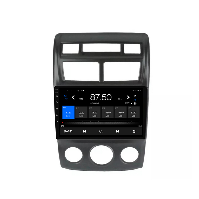 Load image into Gallery viewer, Kia Sportage (MANUAL AC) (2007-2010) Plug & Play Head Unit Upgrade Kit: Car Radio with Wireless & Wired Apple CarPlay & Android Auto
