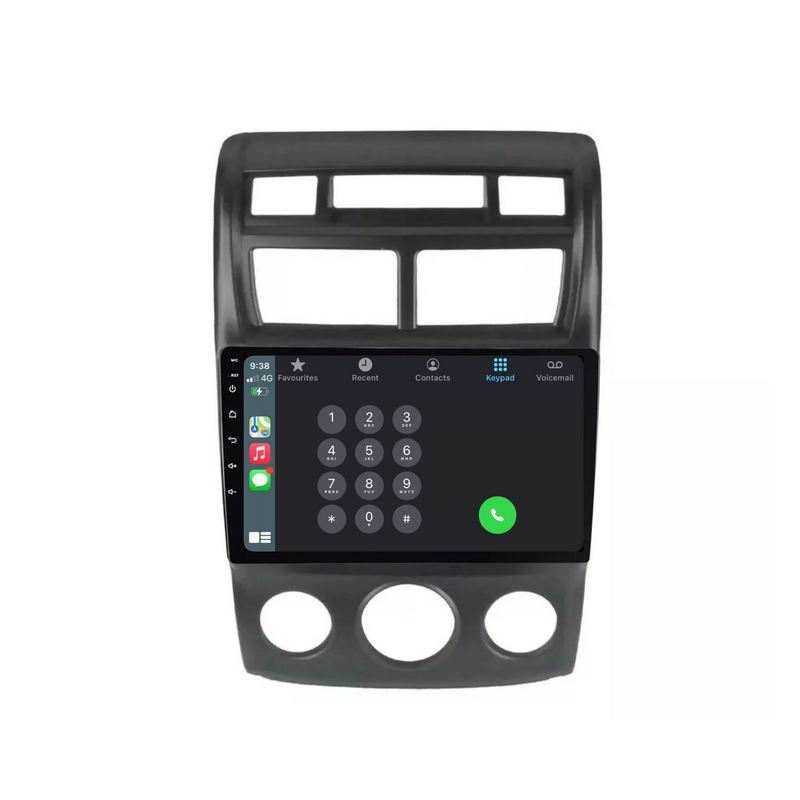 Load image into Gallery viewer, Kia Sportage (MANUAL AC) (2007-2010) Plug & Play Head Unit Upgrade Kit: Car Radio with Wireless & Wired Apple CarPlay & Android Auto