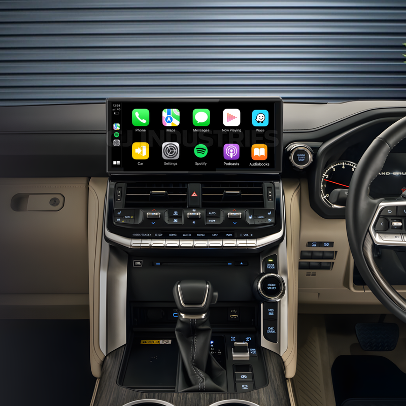 Load image into Gallery viewer, Toyota Landcruiser LC300 300 Series (2021 - 2025) 12.3" HD Plug & Play Head Unit Upgrade Kit: Car Radio with Wireless & Wired Apple CarPlay & Android Auto