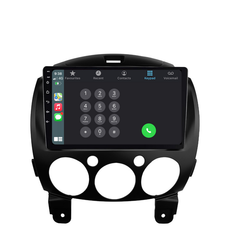 Load image into Gallery viewer, Mazda 2 (2007-2014) Plug & Play Head Unit Upgrade Kit: Car Radio with Wireless & Wired Apple CarPlay & Android Auto