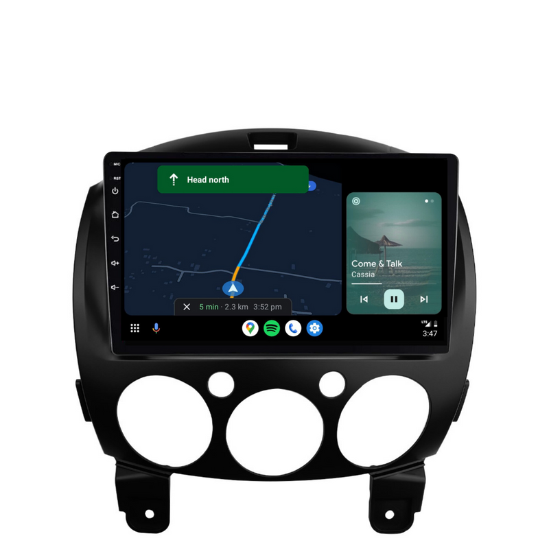 Load image into Gallery viewer, Mazda 2 (2007-2014) Plug & Play Head Unit Upgrade Kit: Car Radio with Wireless & Wired Apple CarPlay & Android Auto