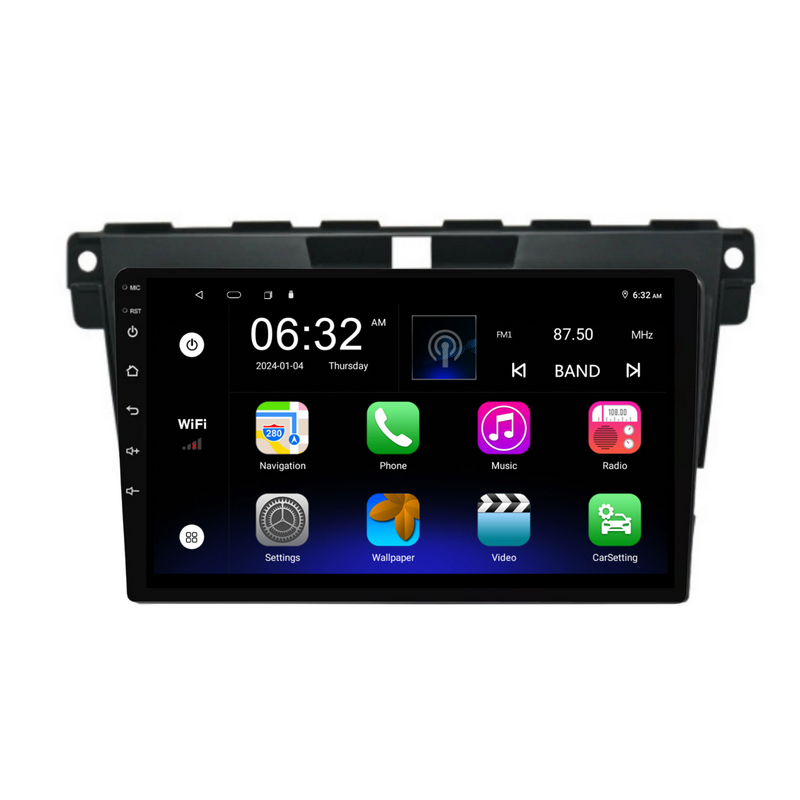 Load image into Gallery viewer, Mazda CX-7 (2008-2015) Plug & Play Head Unit Upgrade Kit: Car Radio with Wireless & Wired Apple CarPlay & Android Auto