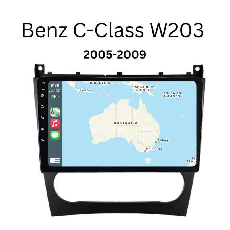 Load image into Gallery viewer, Mercedes Benz C-Class / W203 (2005-2009) Plug & Play Head Unit Upgrade Kit: Car Radio with Wireless & Wired Apple CarPlay & Android Auto