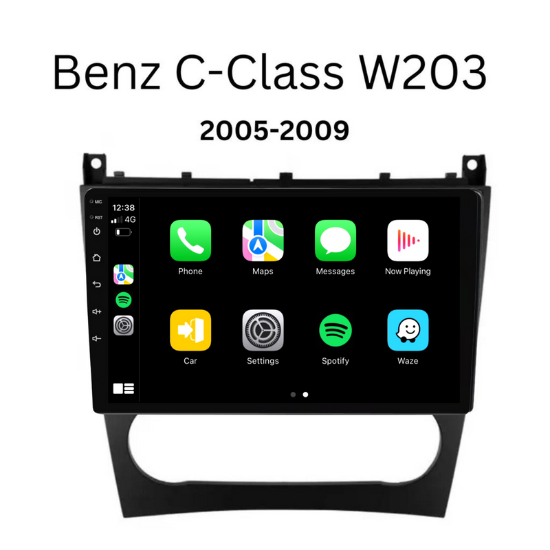 Load image into Gallery viewer, Mercedes Benz C-Class / W203 (2005-2009) Plug & Play Head Unit Upgrade Kit: Car Radio with Wireless & Wired Apple CarPlay & Android Auto