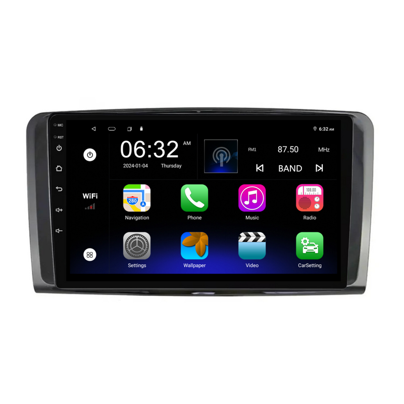 Load image into Gallery viewer, Mercedes Benz ML / W164 (2006-2010) Plug & Play Head Unit Upgrade Kit: Car Radio with Wireless & Wired Apple CarPlay & Android Auto