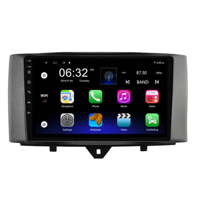 Load image into Gallery viewer, Mercedes Benz Smart (2011-2015) Plug & Play Head Unit Upgrade Kit: Car Radio with Wireless & Wired Apple CarPlay & Android Auto