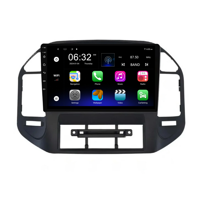 Load image into Gallery viewer, Mitsubishi Pajero V73 with cutout (2000-2006) Plug & Play Head Unit Upgrade Kit: Car Radio with Wireless & Wired Apple CarPlay & Android Auto