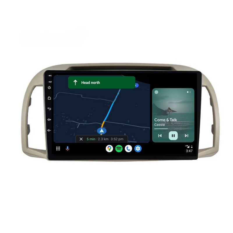 Load image into Gallery viewer, Nissan Micra (2002-2010) Plug & Play Head Unit Upgrade Kit: Car Radio with Wireless & Wired Apple CarPlay & Android Auto