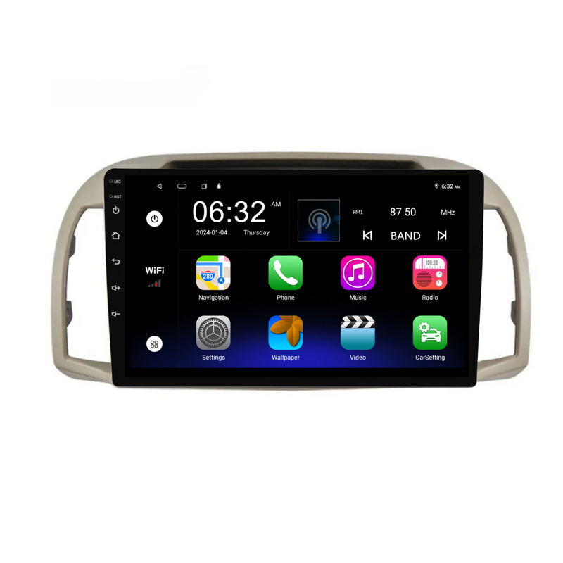 Load image into Gallery viewer, Nissan Micra (2002-2010) Plug & Play Head Unit Upgrade Kit: Car Radio with Wireless & Wired Apple CarPlay & Android Auto