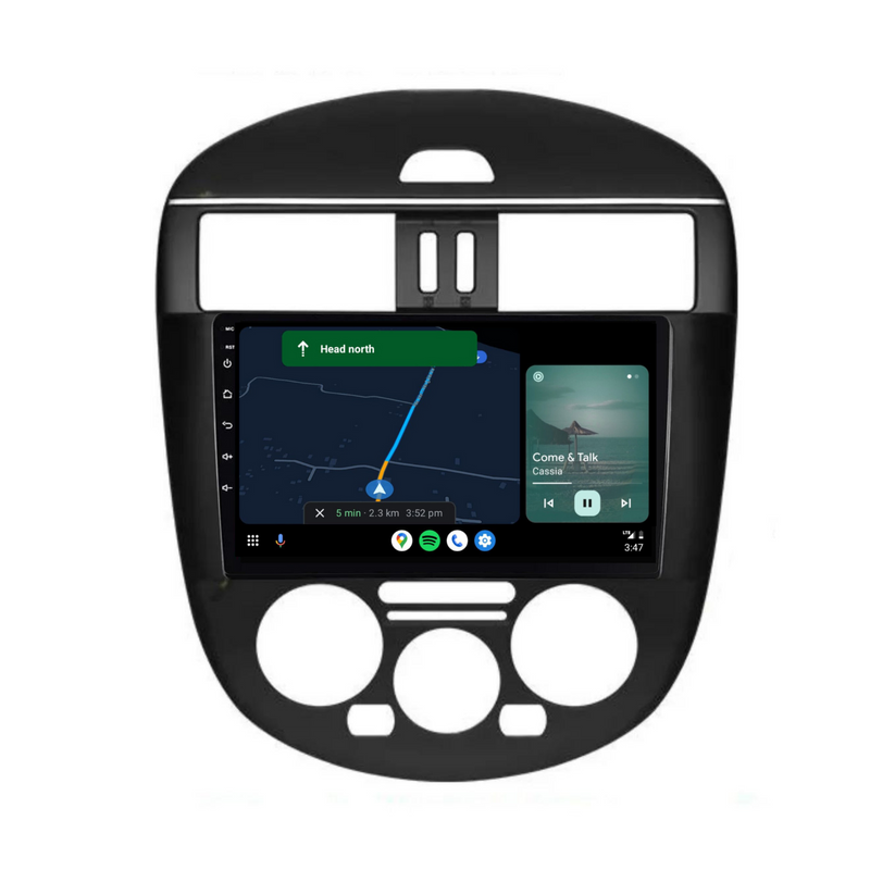 Load image into Gallery viewer, Nissan Tiida (2011-2015) Manual AC Plug & Play Head Unit Upgrade Kit: Car Radio with Wireless & Wired Apple CarPlay & Android Auto