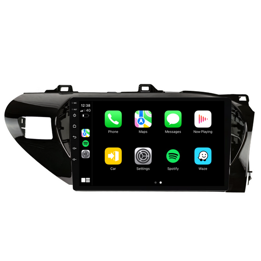 Toyota Hilux N80 / SR5 (2014-2022) Plug & Play Head Unit Upgrade Kit: Car Radio with Wireless & Wired Apple CarPlay & Android Auto