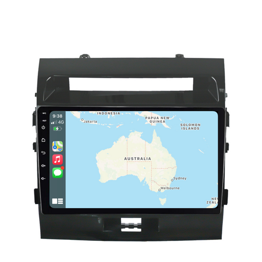 Toyota Landcruiser 200 Series (2008-2015) Plug & Play Head Unit Upgrade Kit: Car Radio with Wireless & Wired Apple CarPlay & Android Auto