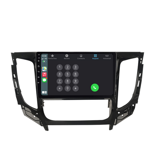 Mitsubishi Triton AUTO AC (2015-2019) Plug & Play Head Unit Upgrade Kit: Car Radio with Wireless & Wired Apple CarPlay & Android Auto