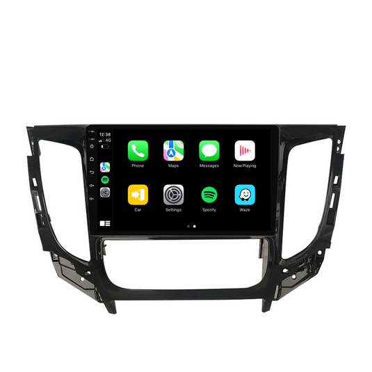 Mitsubishi Triton AUTO AC (2015-2019) Plug & Play Head Unit Upgrade Kit: Car Radio with Wireless & Wired Apple CarPlay & Android Auto