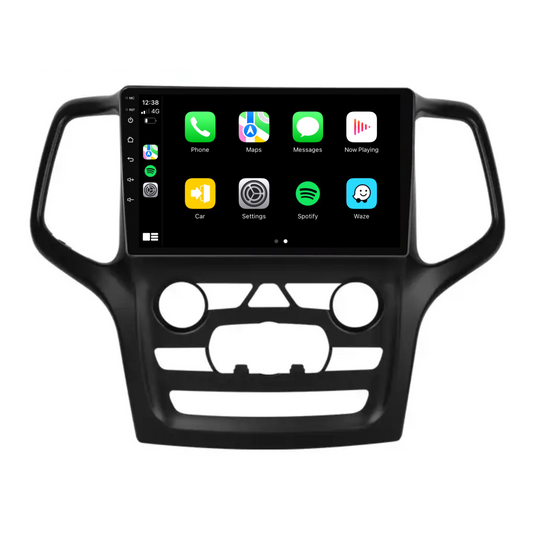 Jeep Grand Cherokee (2014-2022) Plug & Play Head Unit Upgrade Kit: Car Radio with Wireless & Wired Apple CarPlay & Android Auto