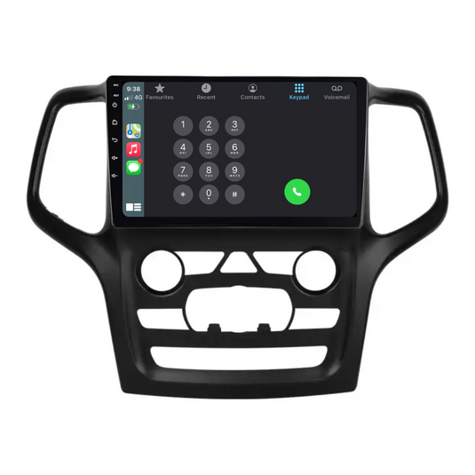 Jeep Grand Cherokee (2014-2022) Plug & Play Head Unit Upgrade Kit: Car Radio with Wireless & Wired Apple CarPlay & Android Auto