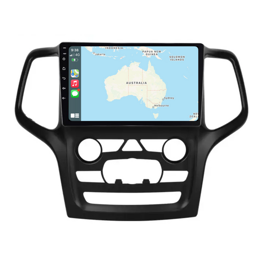 Jeep Grand Cherokee (2014-2022) Plug & Play Head Unit Upgrade Kit: Car Radio with Wireless & Wired Apple CarPlay & Android Auto