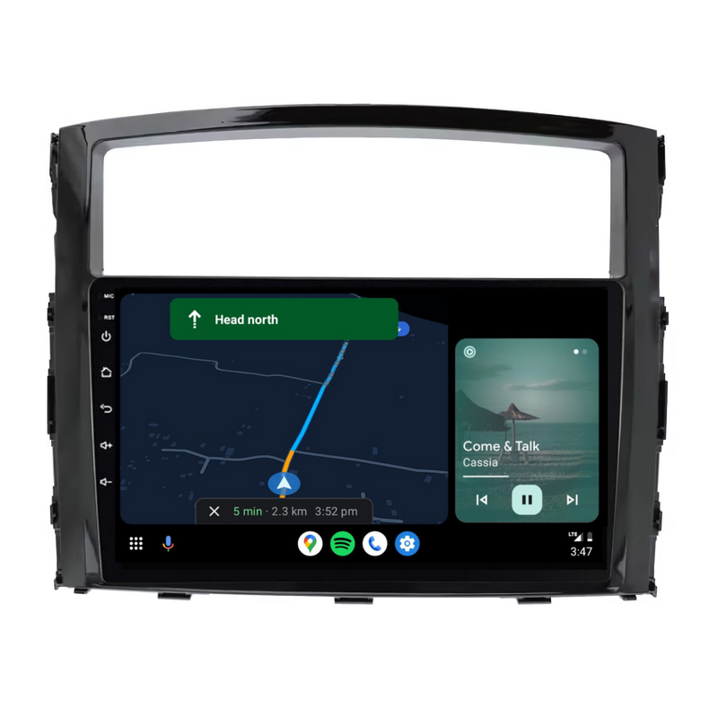 Load image into Gallery viewer, Mitsubishi Pajero GLOSS BLACK (2006-2016) Plug & Play Head Unit Upgrade Kit: Car Radio with Wireless & Wired Apple CarPlay & Android Auto