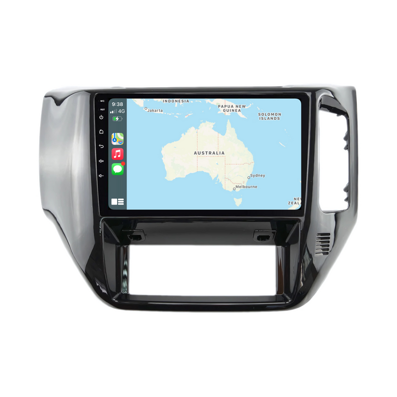 Load image into Gallery viewer, Nissan Patrol GLOSS BLACK (2004-2015) Plug & Play Head Unit Upgrade Kit: Car Radio with Wireless & Wired Apple CarPlay & Android Auto
