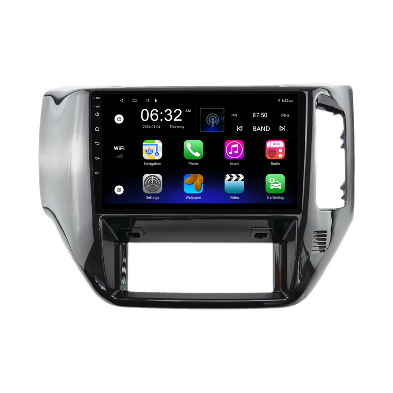 Load image into Gallery viewer, Nissan Patrol GLOSS BLACK (2004-2015) Plug & Play Head Unit Upgrade Kit: Car Radio with Wireless & Wired Apple CarPlay & Android Auto