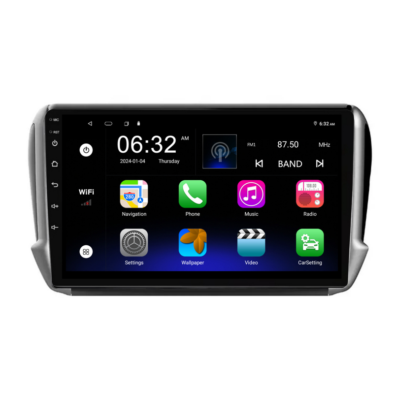 Load image into Gallery viewer, Peugeot 2008/208 (2014-2018) Plug & Play Head Unit Upgrade Kit: Car Radio with Wireless & Wired Apple CarPlay & Android Auto