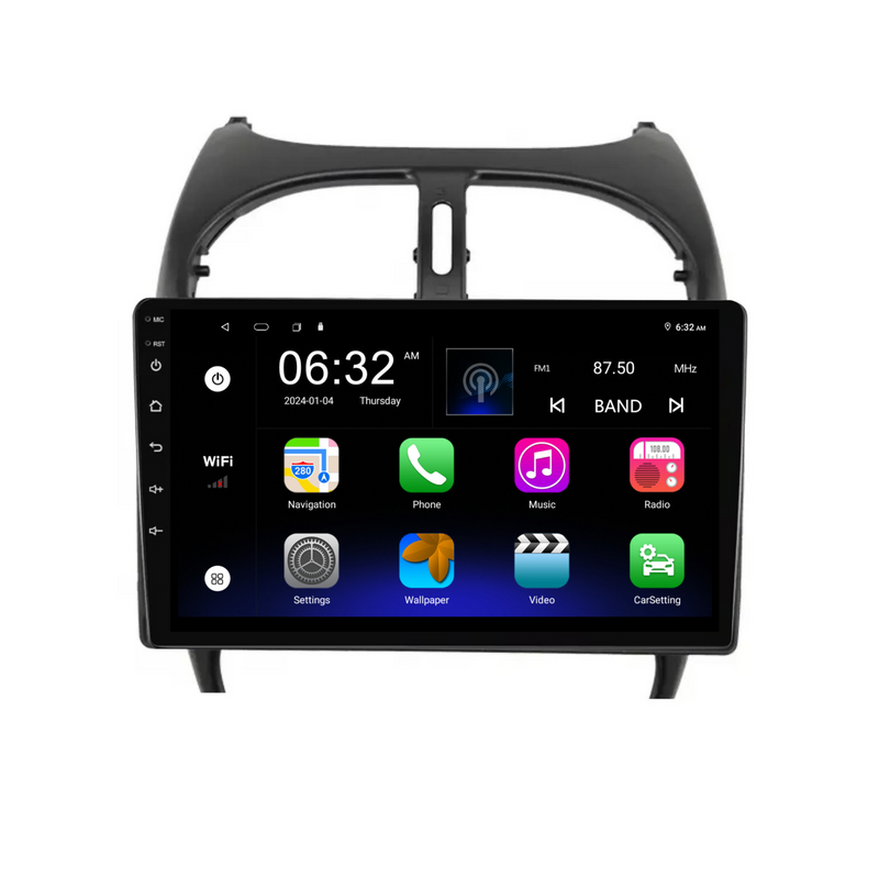 Load image into Gallery viewer, Peugeot 206 (2002-2010) Plug & Play Head Unit Upgrade Kit: Car Radio with Wireless & Wired Apple CarPlay & Android Auto