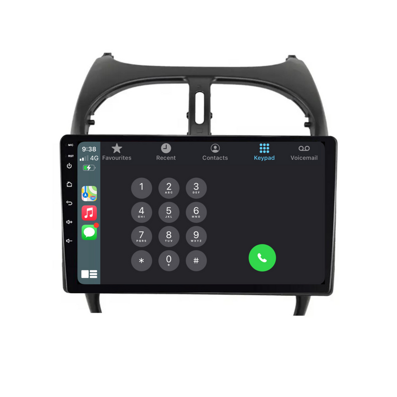 Load image into Gallery viewer, Peugeot 206 (2002-2010) Plug & Play Head Unit Upgrade Kit: Car Radio with Wireless & Wired Apple CarPlay & Android Auto