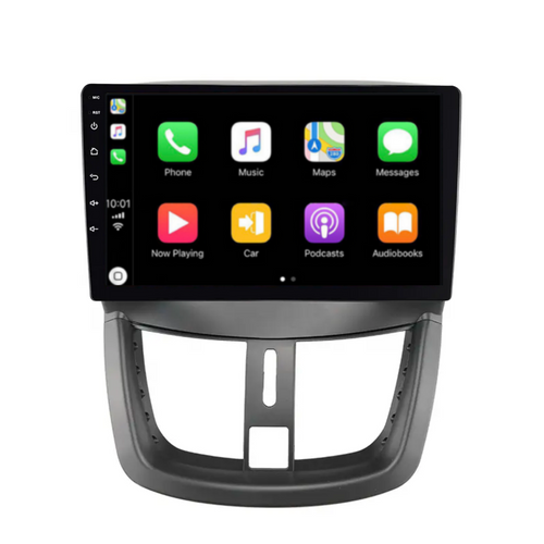 Peugeot 207 (2006-2015) Plug & Play Head Unit Upgrade Kit: Car Radio with Wireless & Wired Apple CarPlay & Android Auto