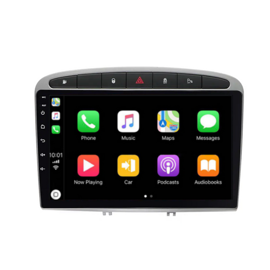 Peugeot 308/408 (2010-2012) Plug & Play Head Unit Upgrade Kit: Car Radio with Wireless & Wired Apple CarPlay & Android Auto