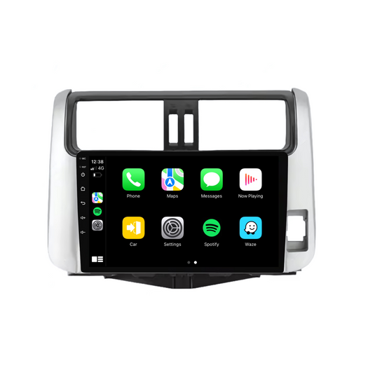 Toyota Prado (2010-2013) Plug & Play Head Unit Upgrade Kit: Car Radio with Wireless & Wired Apple CarPlay & Android Auto
