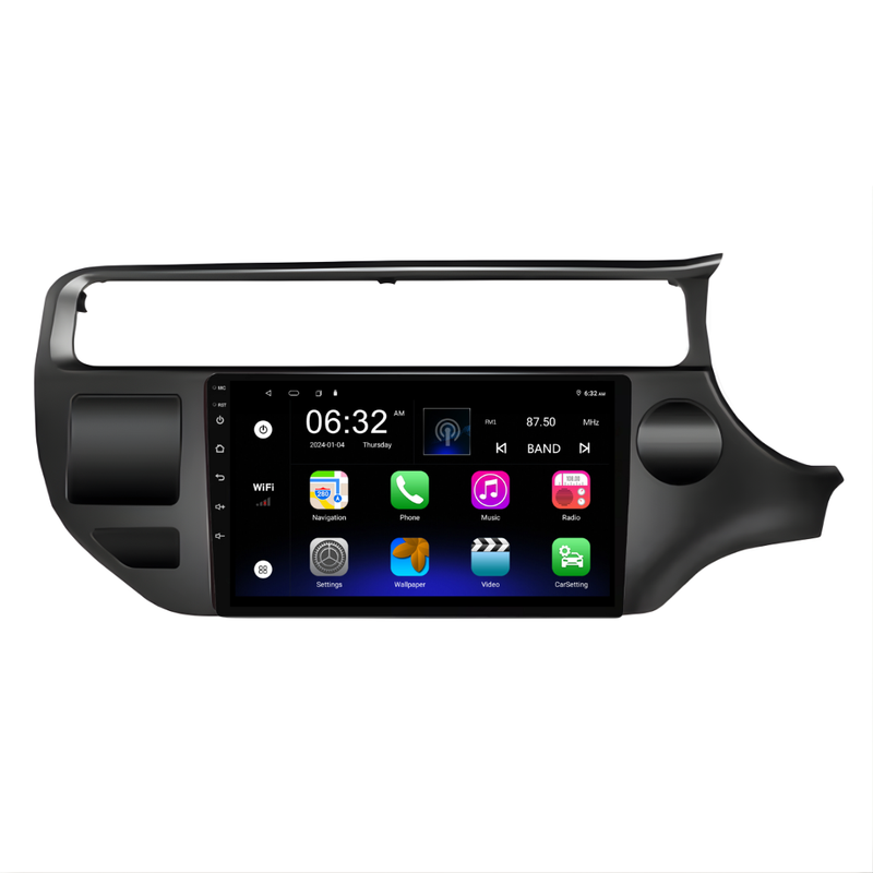 Load image into Gallery viewer, Kia Rio (2012-2016) Plug & Play Head Unit Upgrade Kit: Car Radio with Wireless & Wired Apple CarPlay & Android Auto