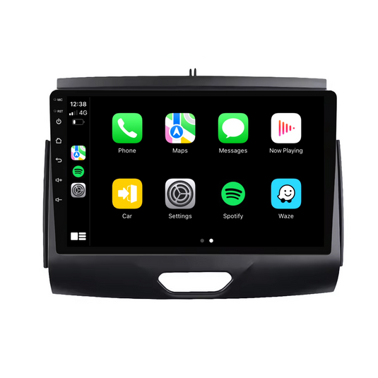Ford Ranger / Everest BLACK (2015-2020) Plug & Play Head Unit Upgrade Kit: Car Radio with Wireless & Wired Apple CarPlay & Android Auto