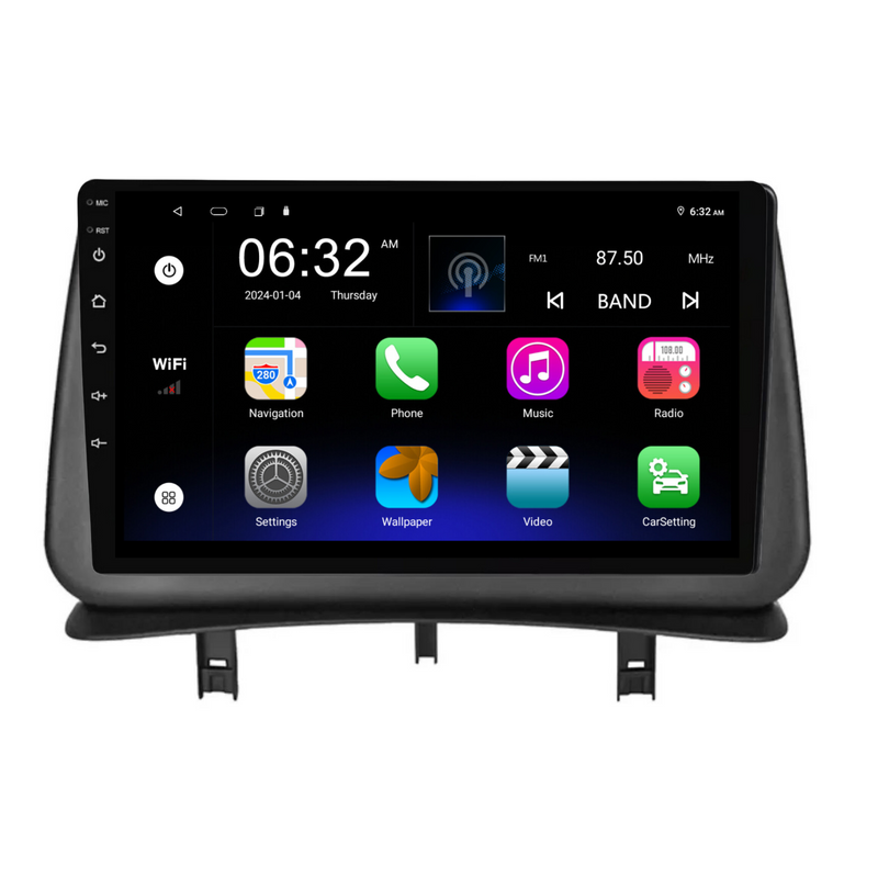 Load image into Gallery viewer, Renault Clio (2005-2014) Plug & Play Head Unit Upgrade Kit: Car Radio with Wireless & Wired Apple CarPlay & Android Auto