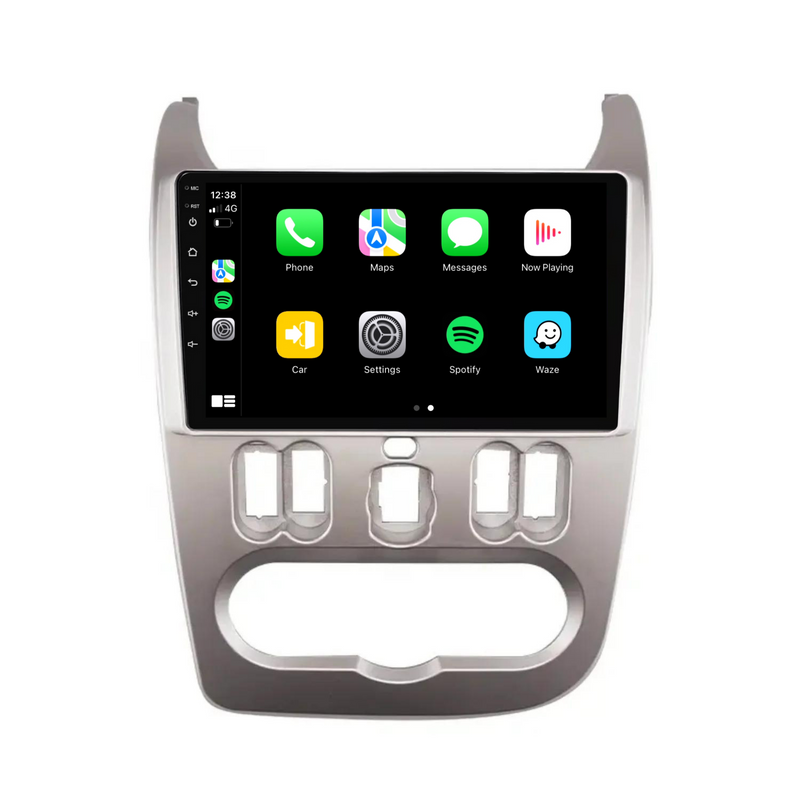 Load image into Gallery viewer, Renault Logan (2010-2013) Plug & Play Head Unit Upgrade Kit: Car Radio with Wireless & Wired Apple CarPlay & Android Auto