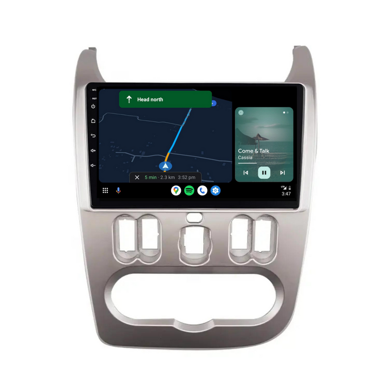 Load image into Gallery viewer, Renault Logan (2010-2013) Plug & Play Head Unit Upgrade Kit: Car Radio with Wireless & Wired Apple CarPlay & Android Auto