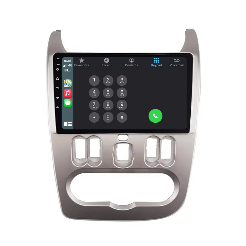 Load image into Gallery viewer, Renault Logan (2010-2013) Plug & Play Head Unit Upgrade Kit: Car Radio with Wireless & Wired Apple CarPlay & Android Auto