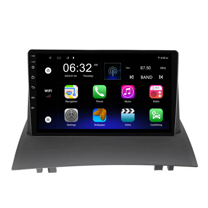 Load image into Gallery viewer, Renault Megane 2 (2004-2008) Plug & Play Head Unit Upgrade Kit: Car Radio with Wireless & Wired Apple CarPlay & Android Auto