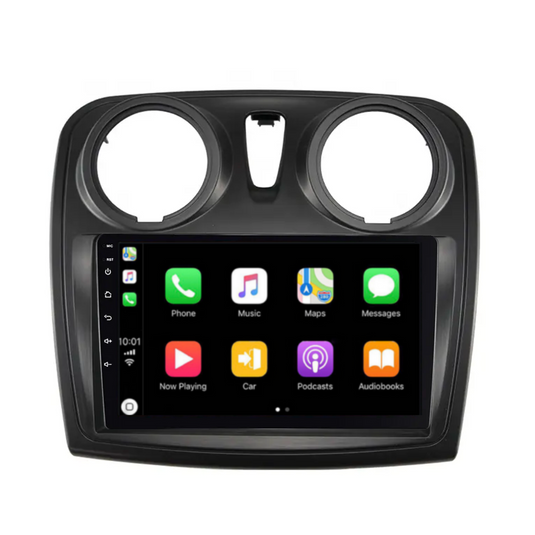 Renault Sandero (2014-2017) Plug & Play Head Unit Upgrade Kit: Car Radio with Wireless & Wired Apple CarPlay & Android Auto