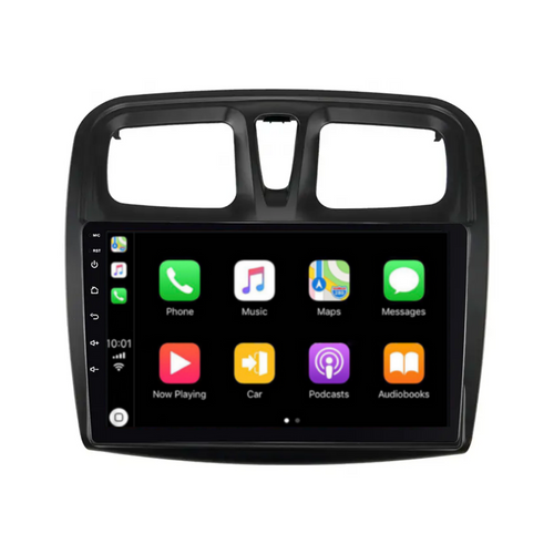 Renault Logan/Sandero (2015-2018) Plug & Play Head Unit Upgrade Kit: Car Radio with Wireless & Wired Apple CarPlay & Android Auto