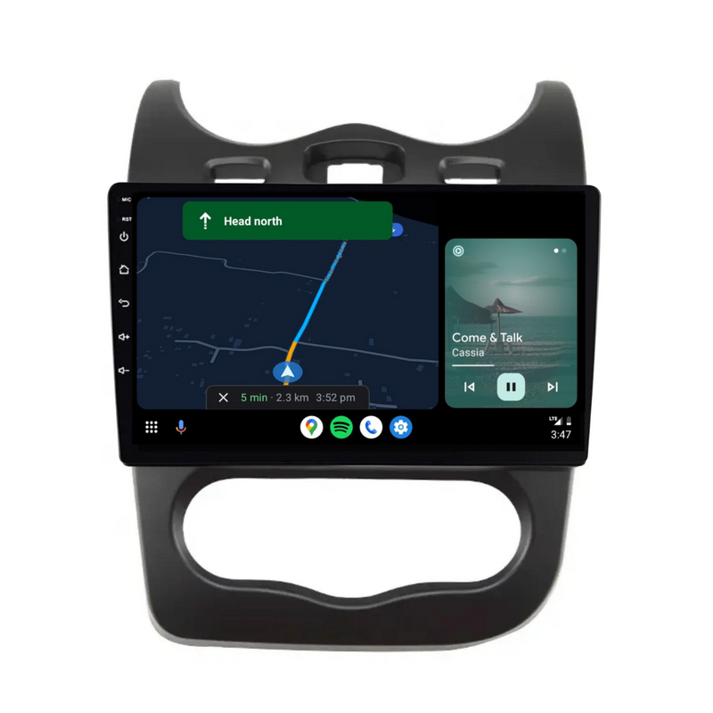 Load image into Gallery viewer, Renault Sandero (2013-2014) Plug & Play Head Unit Upgrade Kit: Car Radio with Wireless & Wired Apple CarPlay & Android Auto