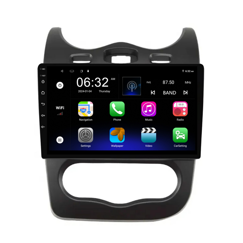 Load image into Gallery viewer, Renault Sandero (2013-2014) Plug & Play Head Unit Upgrade Kit: Car Radio with Wireless & Wired Apple CarPlay & Android Auto