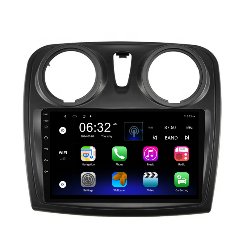 Load image into Gallery viewer, Renault Sandero (2014-2017) Plug & Play Head Unit Upgrade Kit: Car Radio with Wireless & Wired Apple CarPlay & Android Auto