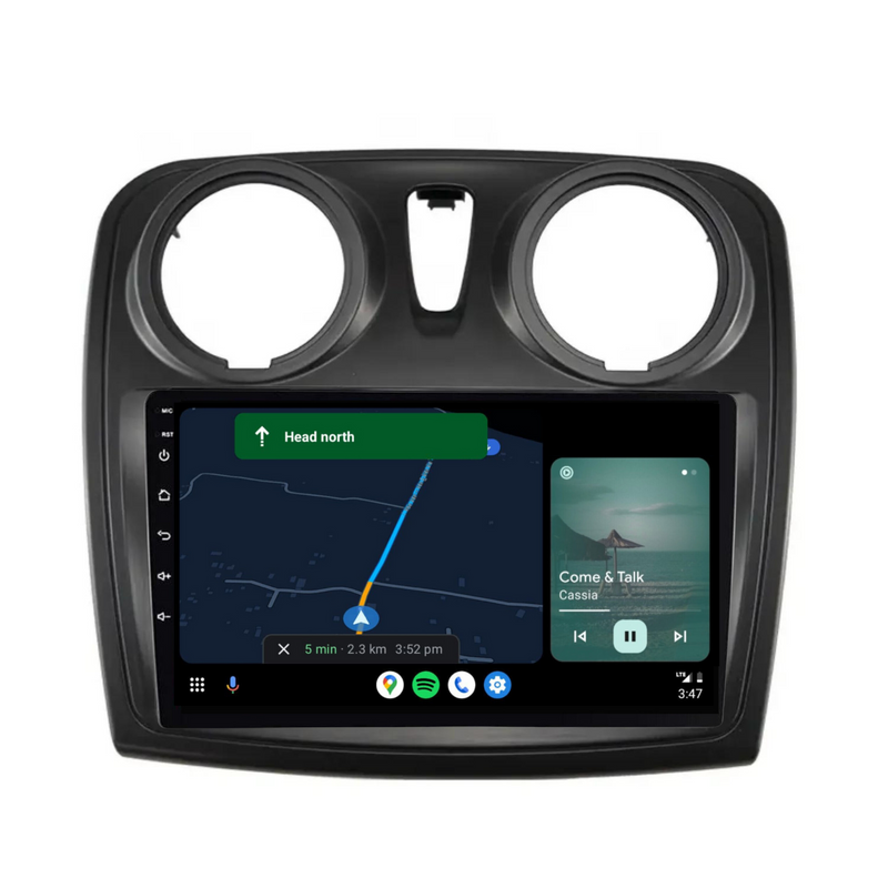 Load image into Gallery viewer, Renault Sandero (2014-2017) Plug & Play Head Unit Upgrade Kit: Car Radio with Wireless & Wired Apple CarPlay & Android Auto