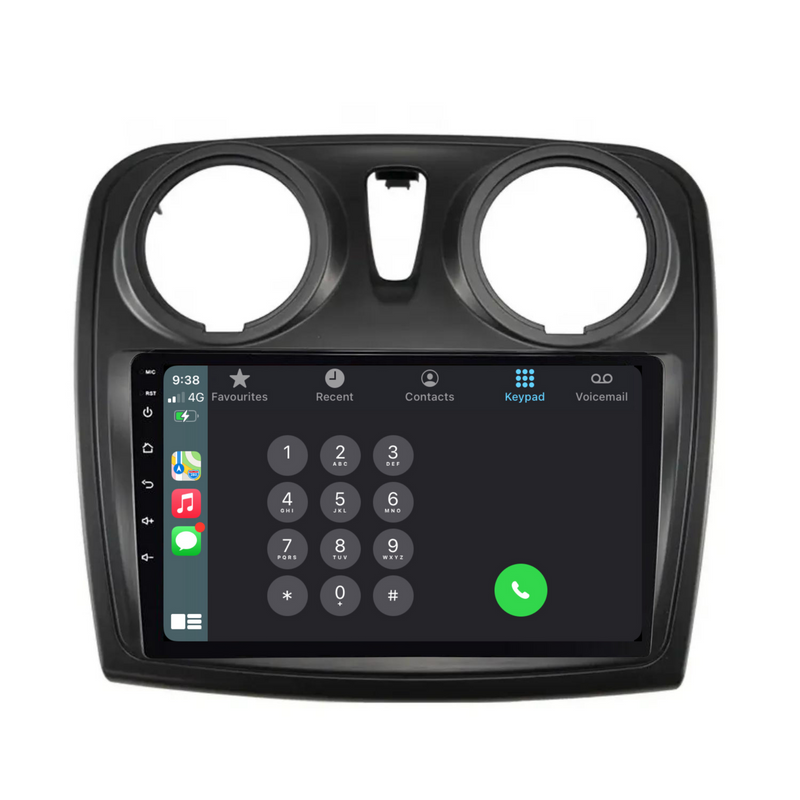 Load image into Gallery viewer, Renault Sandero (2014-2017) Plug & Play Head Unit Upgrade Kit: Car Radio with Wireless & Wired Apple CarPlay & Android Auto